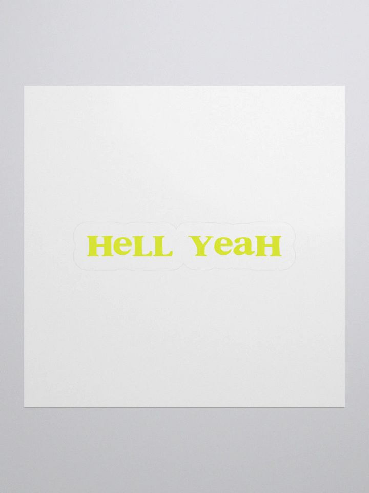 Hell Yeah Sticker (Shrek Version) product image (1)