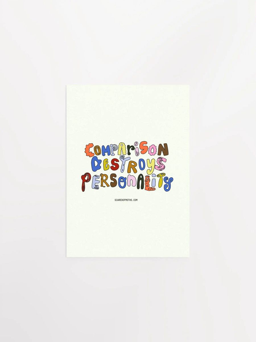 Unique Comparison Destroys Personality Typography Poster product image (45)