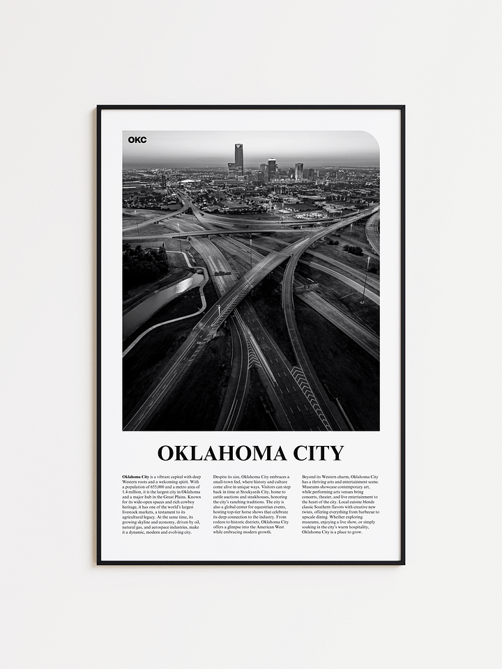 Oklahoma City 02 Newspaper Poster product image (1)