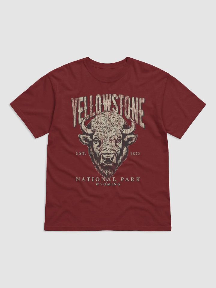 Yellowstone National Park, Wyoming Tee | Vintage-Style Grunge Western Shirt with a Bison's Head product image (12)