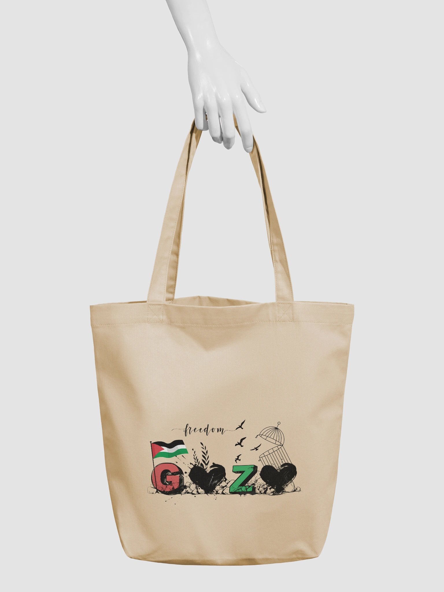 Eco-friendly tote bag: Call for Solidarity product image (3)