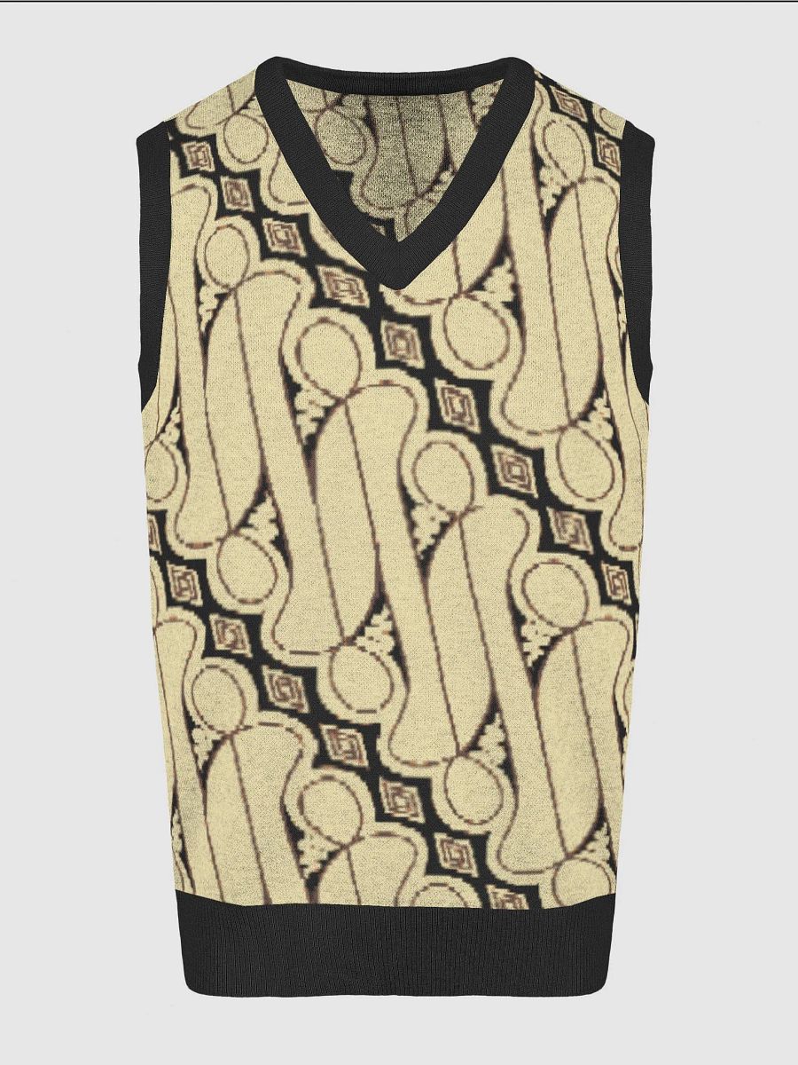 Batik Parang Rusak Knitted Relaxed Vest product image (3)