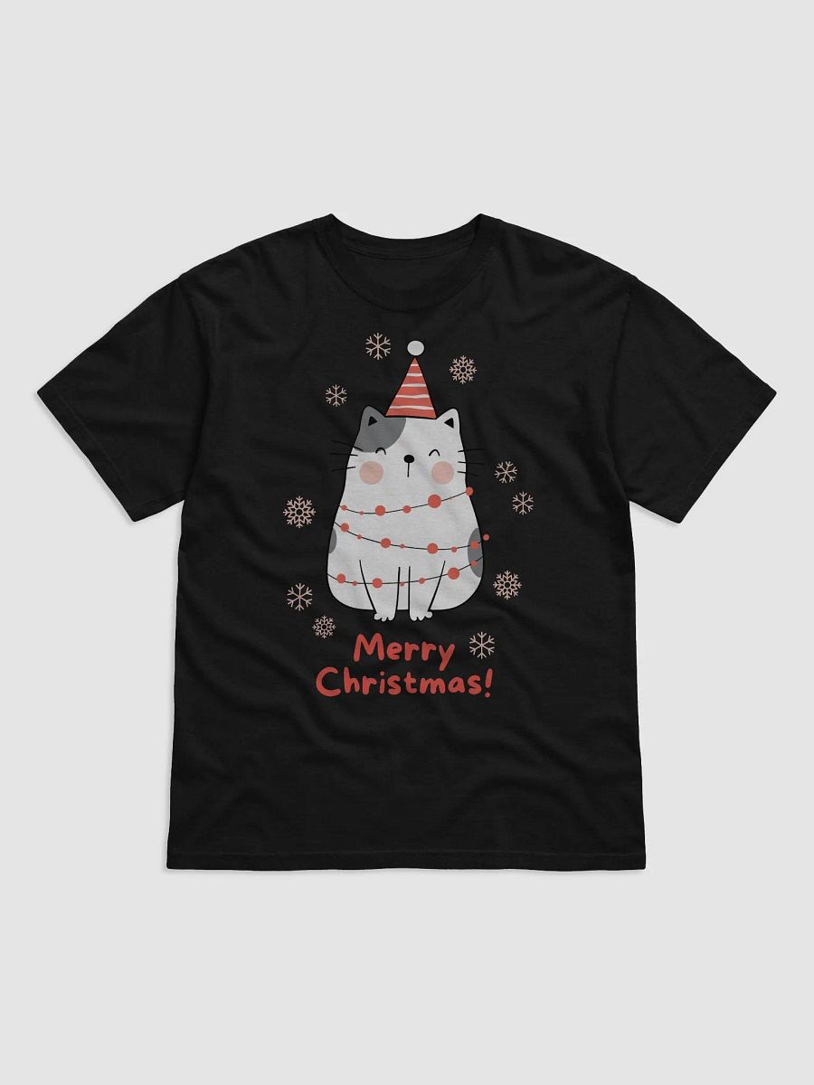 Festive Feline Lights T-Shirt product image (1)