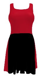 Midnight Veil Designs Black and Red Gothic Skater Dress product image (6)