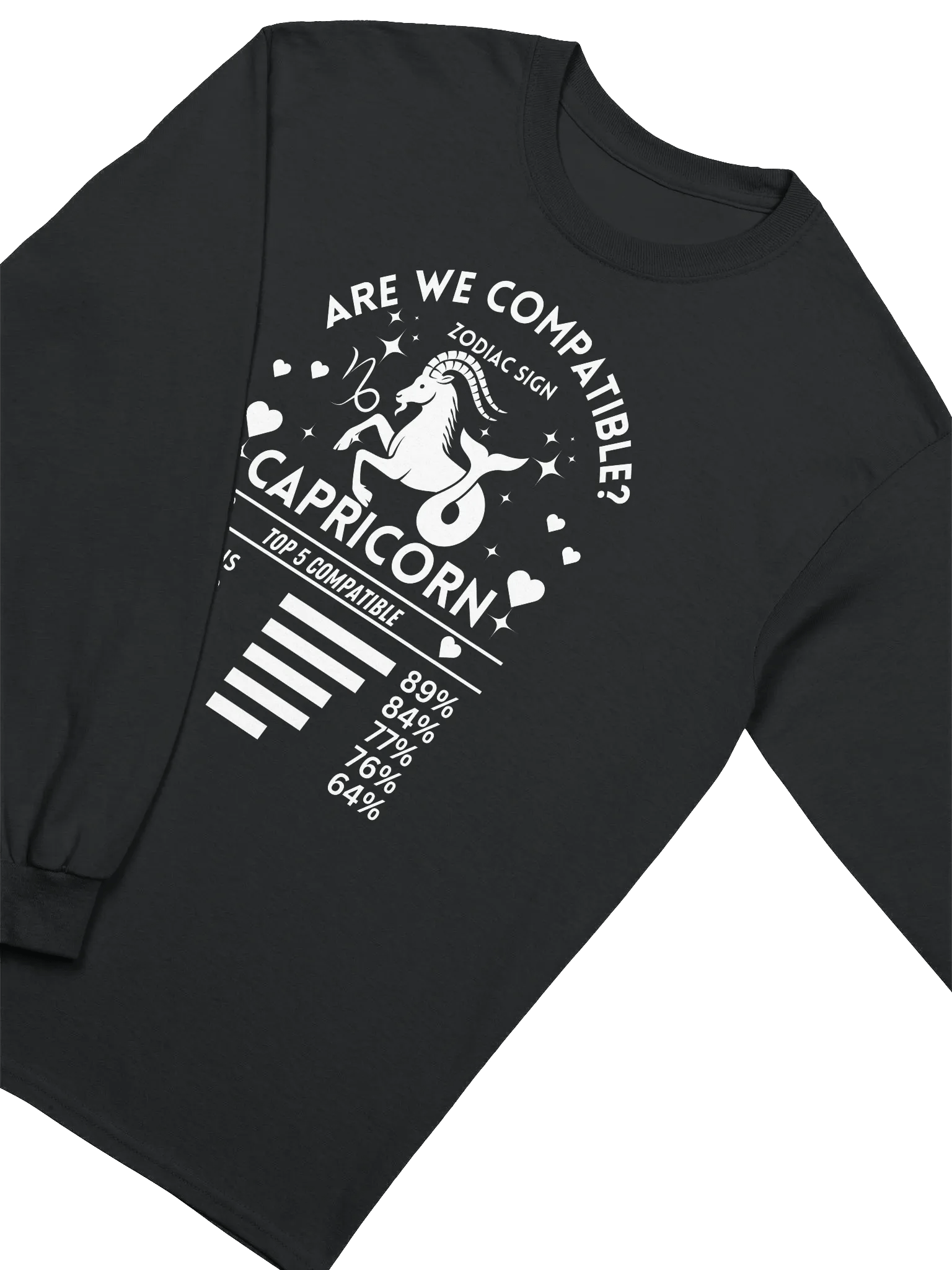 Capricorn Zodiac Sign Romantic Compatibility - Gildan Ultra Cotton Unisex Long Sleeve T-Shirt - Dark Colors product image (3)