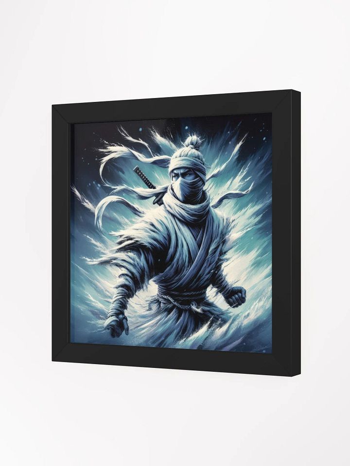 White Shinobi Art Framed Print product image (2)