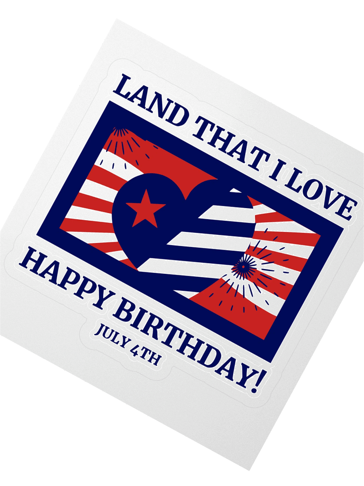 Patriotic 4th of July Kiss Cut Stickers product image (2)