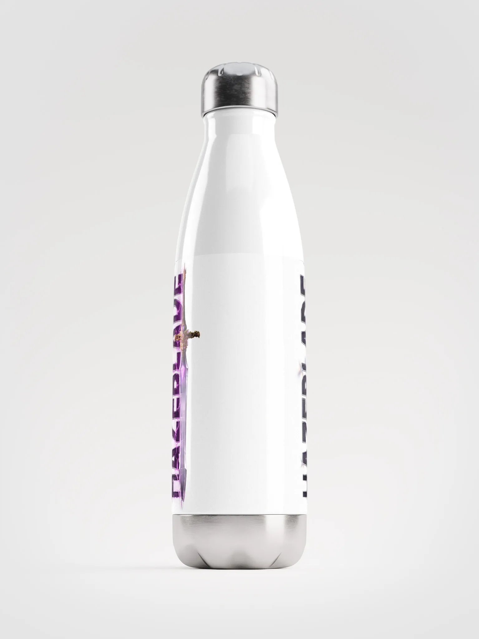 Hazeblade Lightning Sword Stainless Steel Water Bottle [White] product image (1)