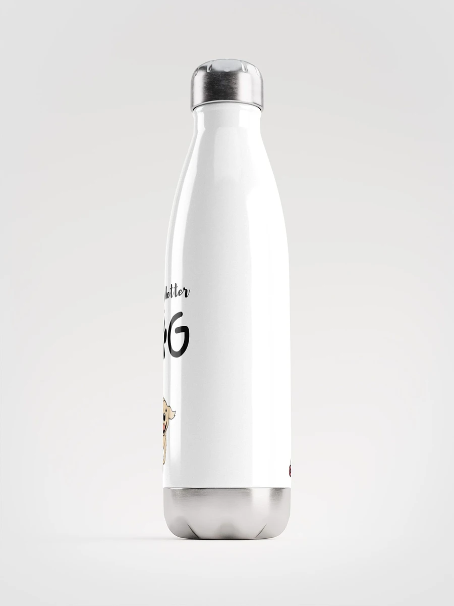 Investing is better with a dog - Stainless Steel Water Bottle product image (2)