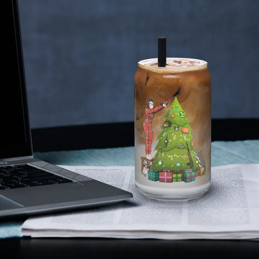 Christmas Edition Can shaped glass product image (3)