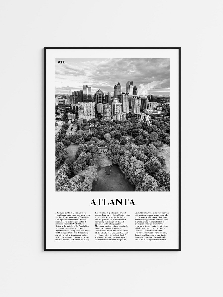 Atlanta 01 Newspaper Poster product image (1)