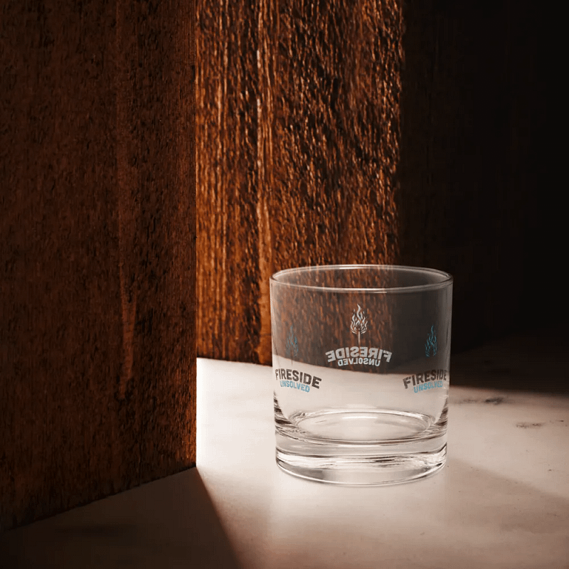 Fireside Unsolved Rocks Glass