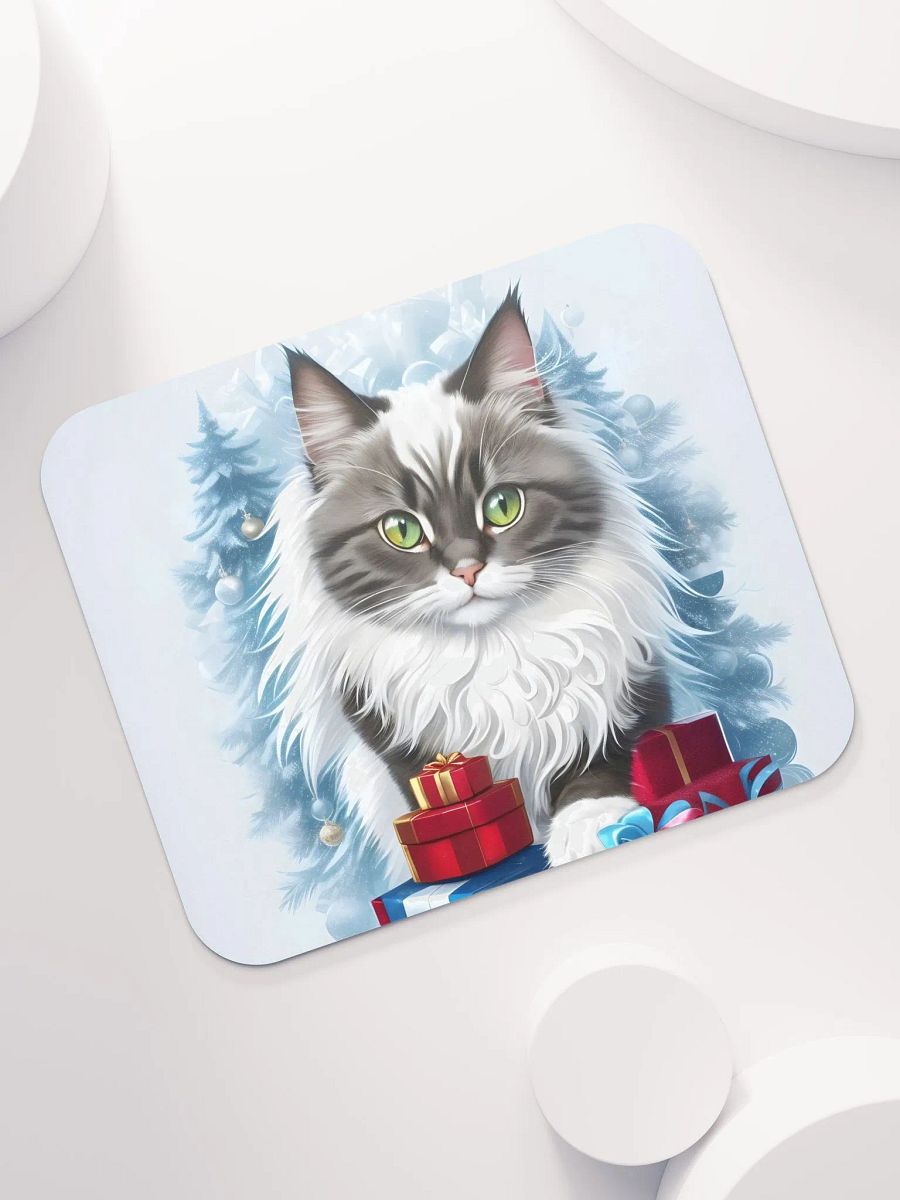 Christmas Kitty Surprise Mouse Pad product image (1)