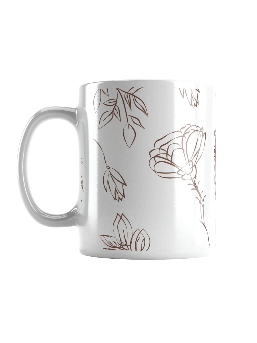 Floral Harmony White Glossy Mug product image (12)