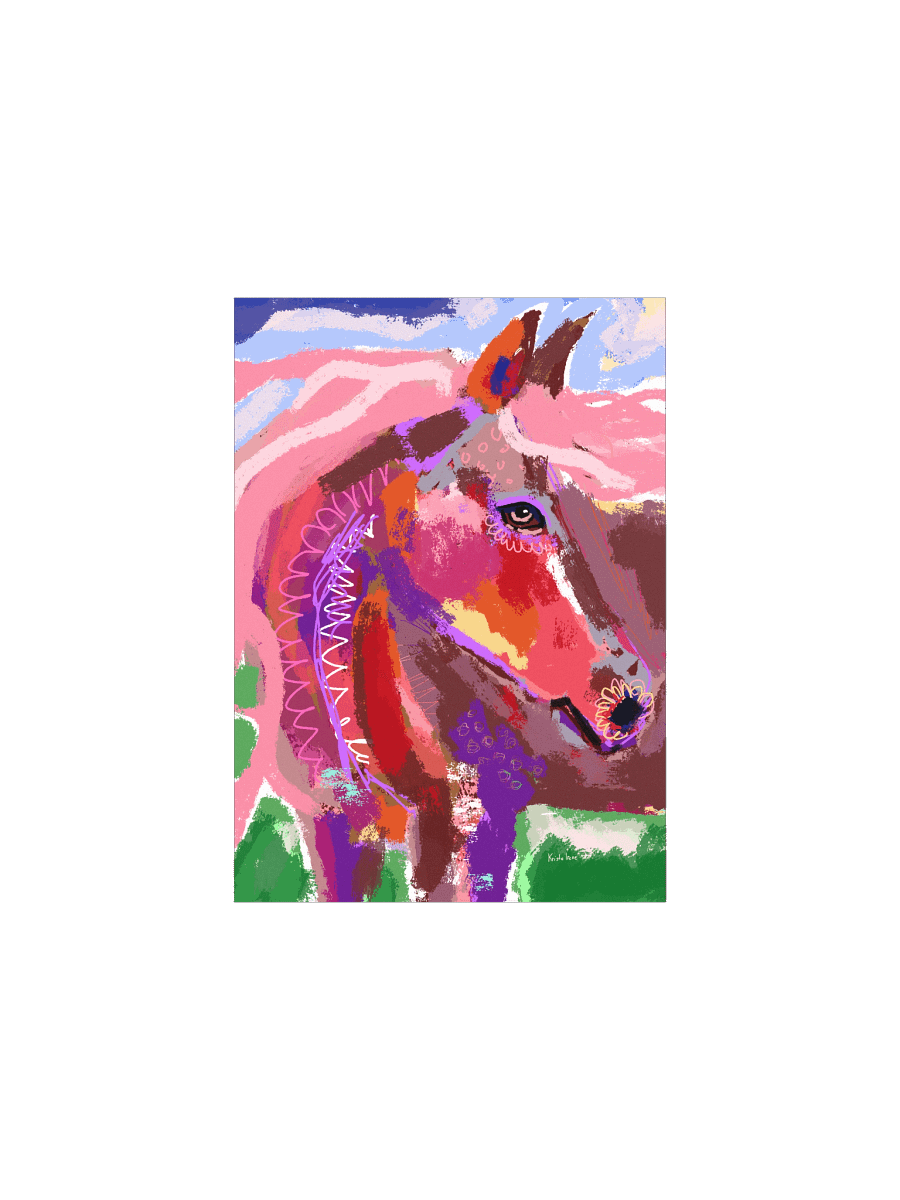 Patchwork Pony - Premium Art Poster product image (1)