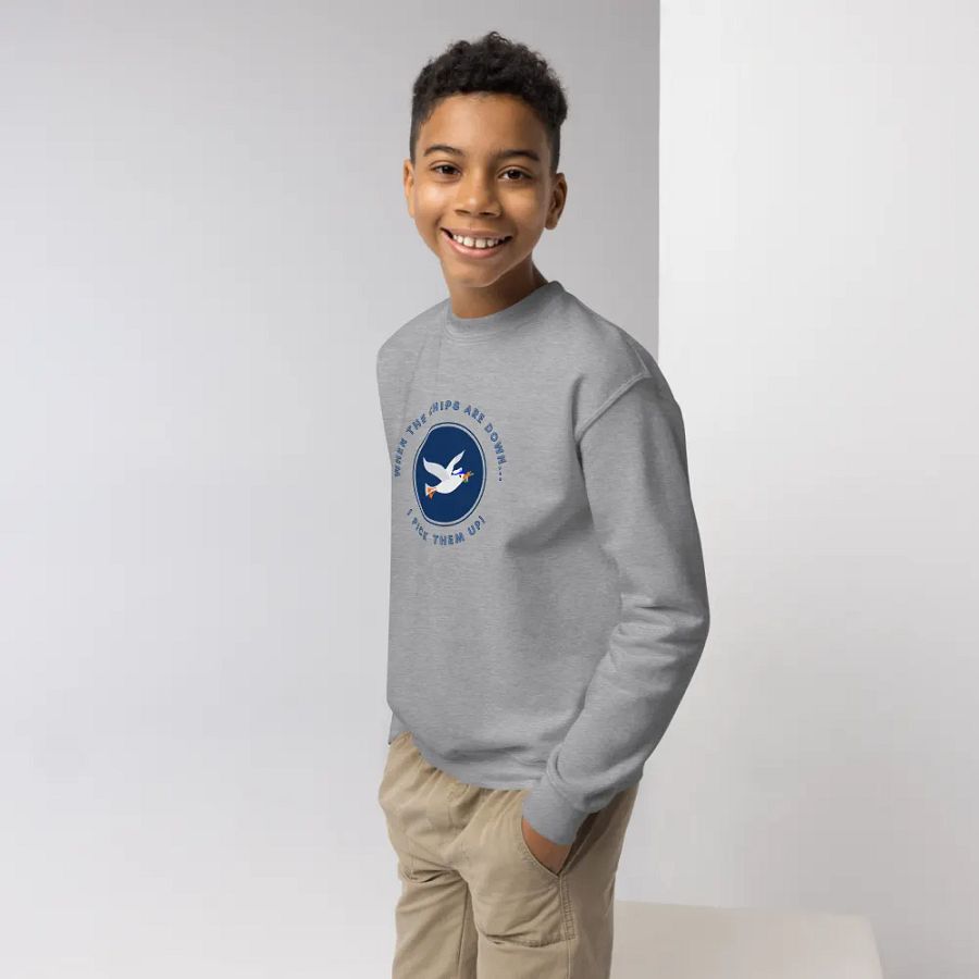 When the Chips are Down I Pick Them Up! Youth Sweatshirt product image (2)
