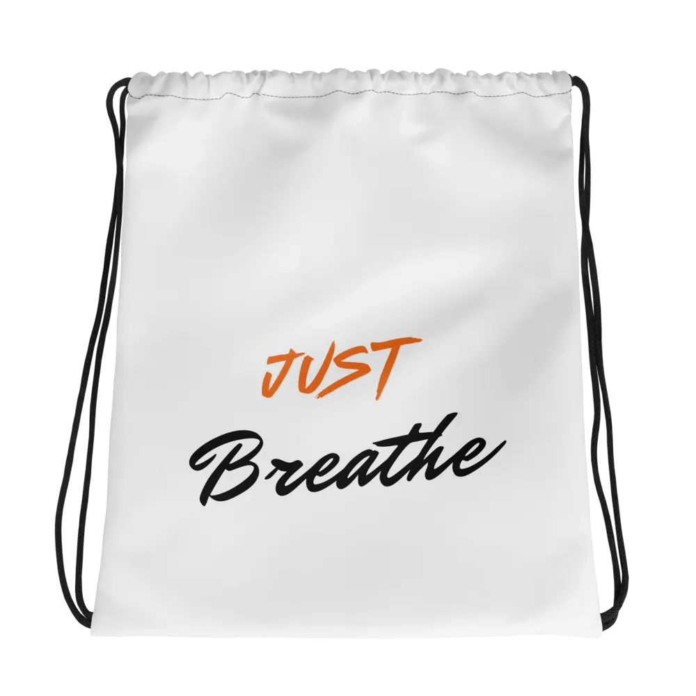 Just Breathe Drawstring Bag product image (1)