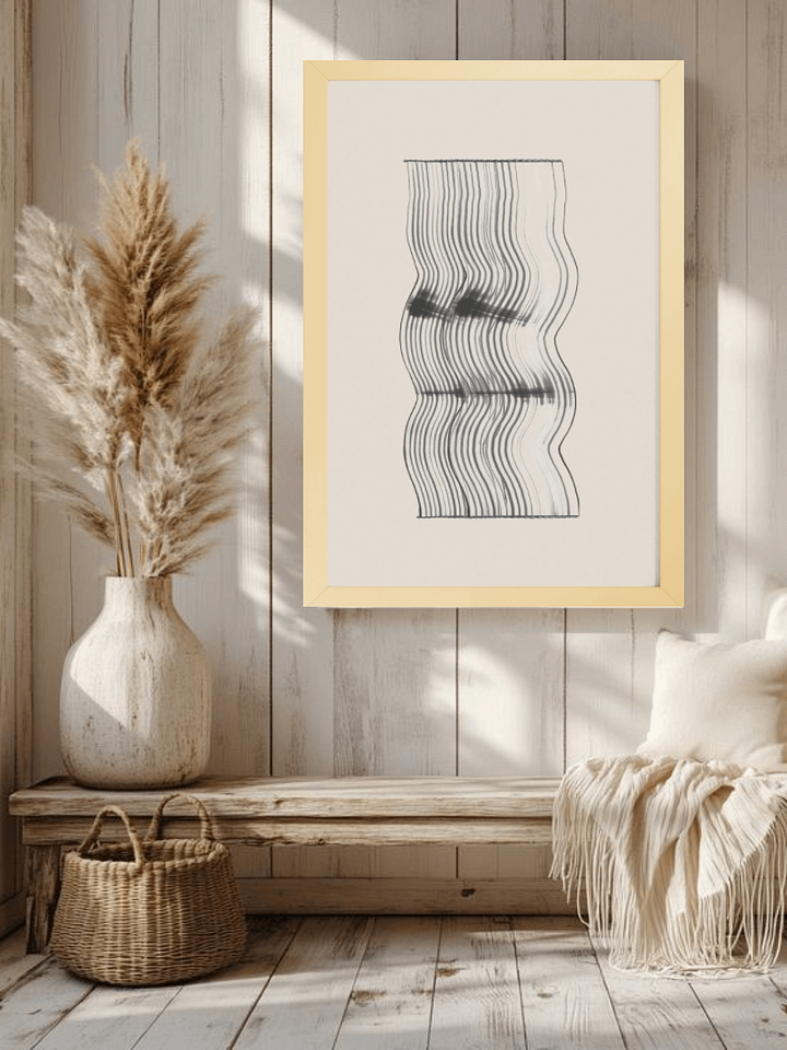 Flowing Motion Framed Poster | Modern Abstract Wall Art product image (1)
