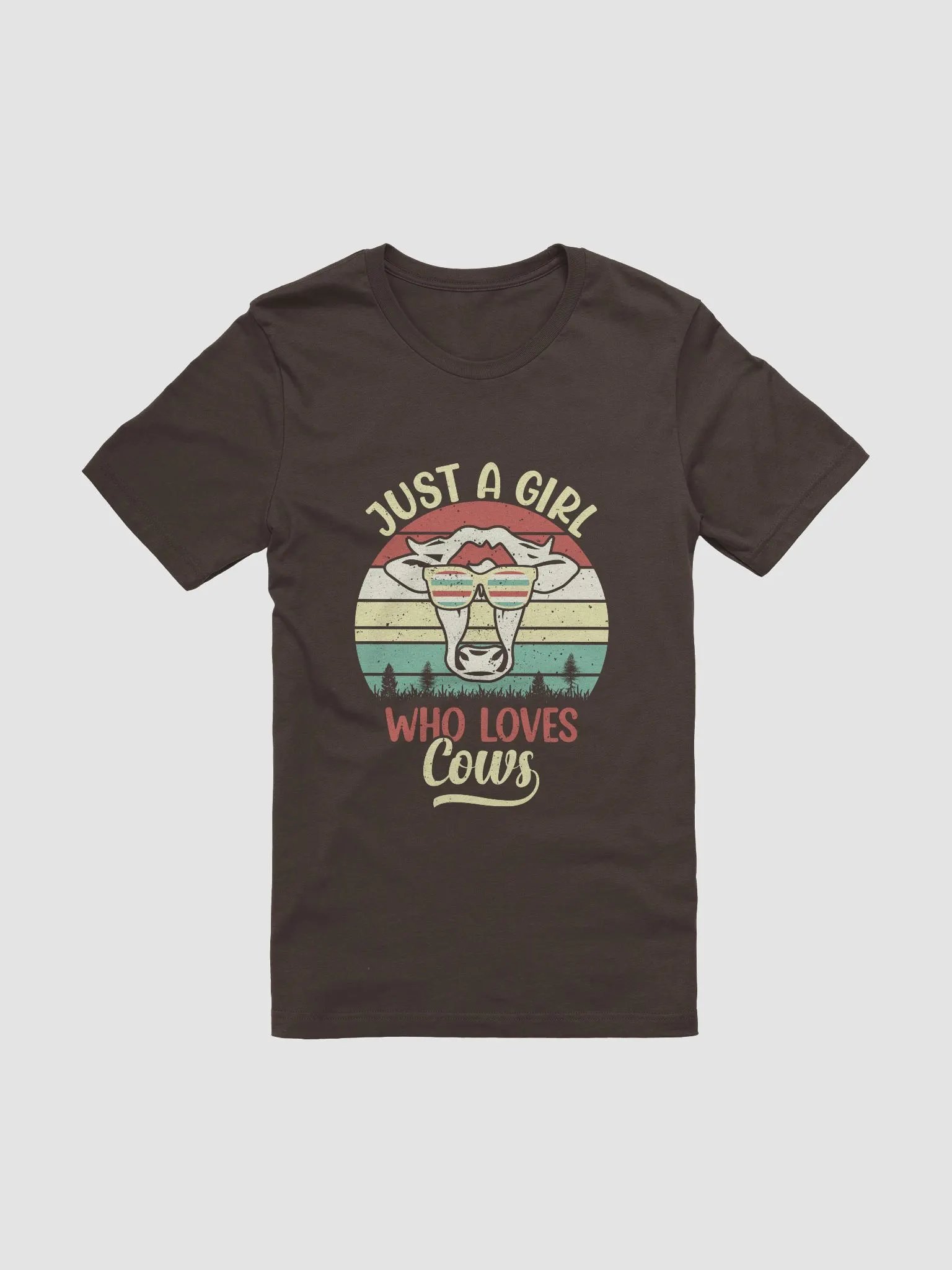 "Just a girl who loves cows" t-shirt product image (1)