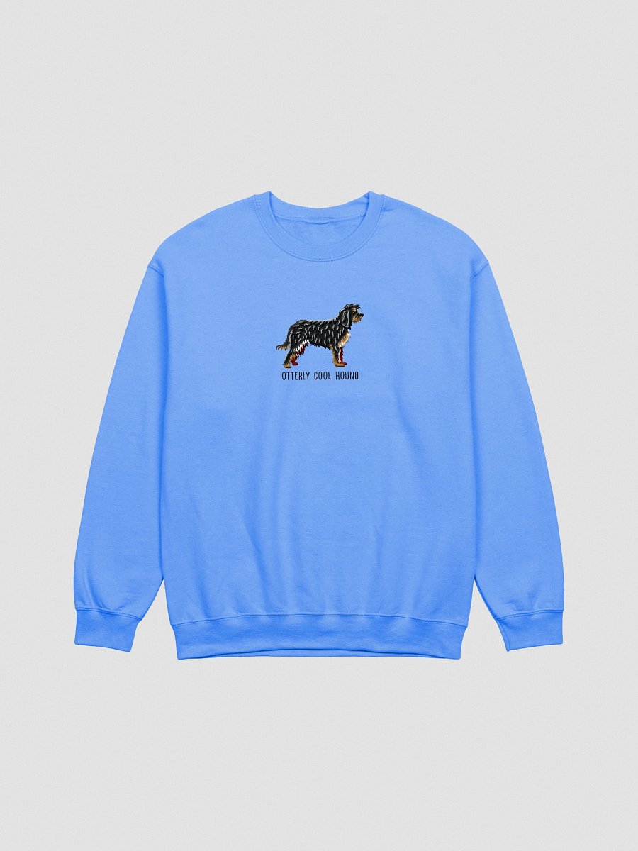 Otterly Cool Hound Sweatshirt (Embroidered) of an Otterhound(Black & Tan) product image (7)