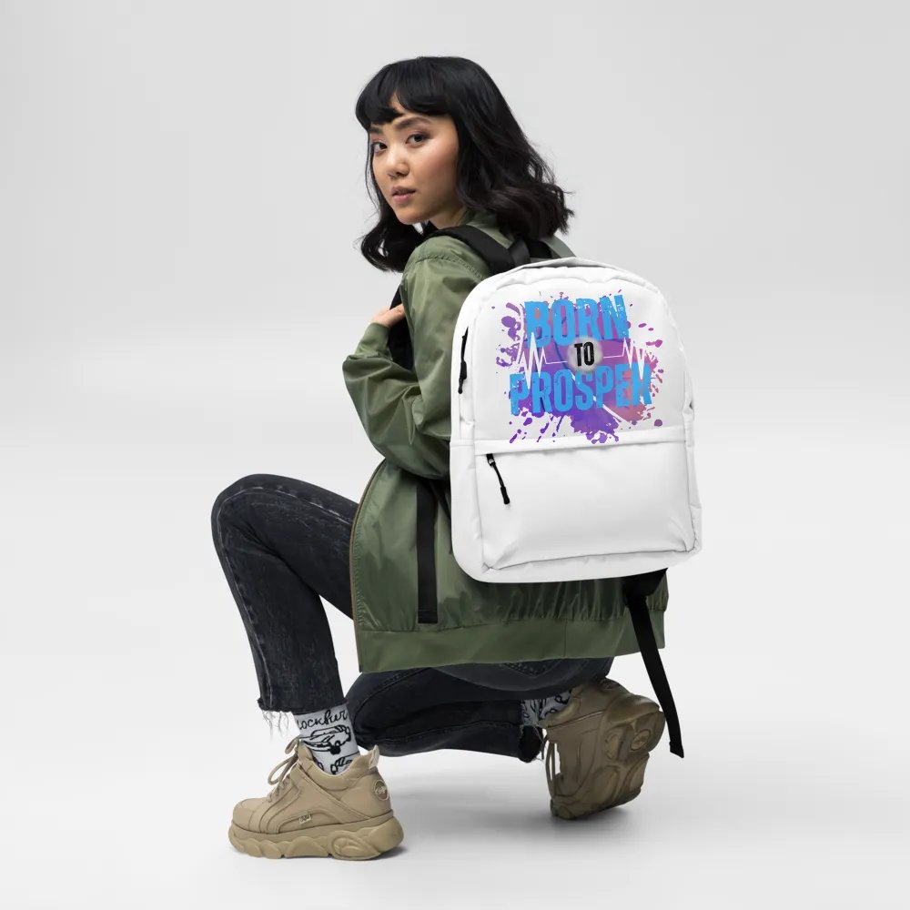 Born to Prosper Full Print Backpack product image (10)