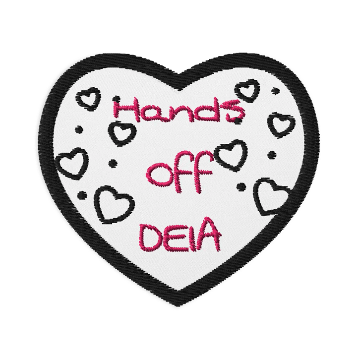 Hands Off DEIA, HOD, Heart Patch product image (1)