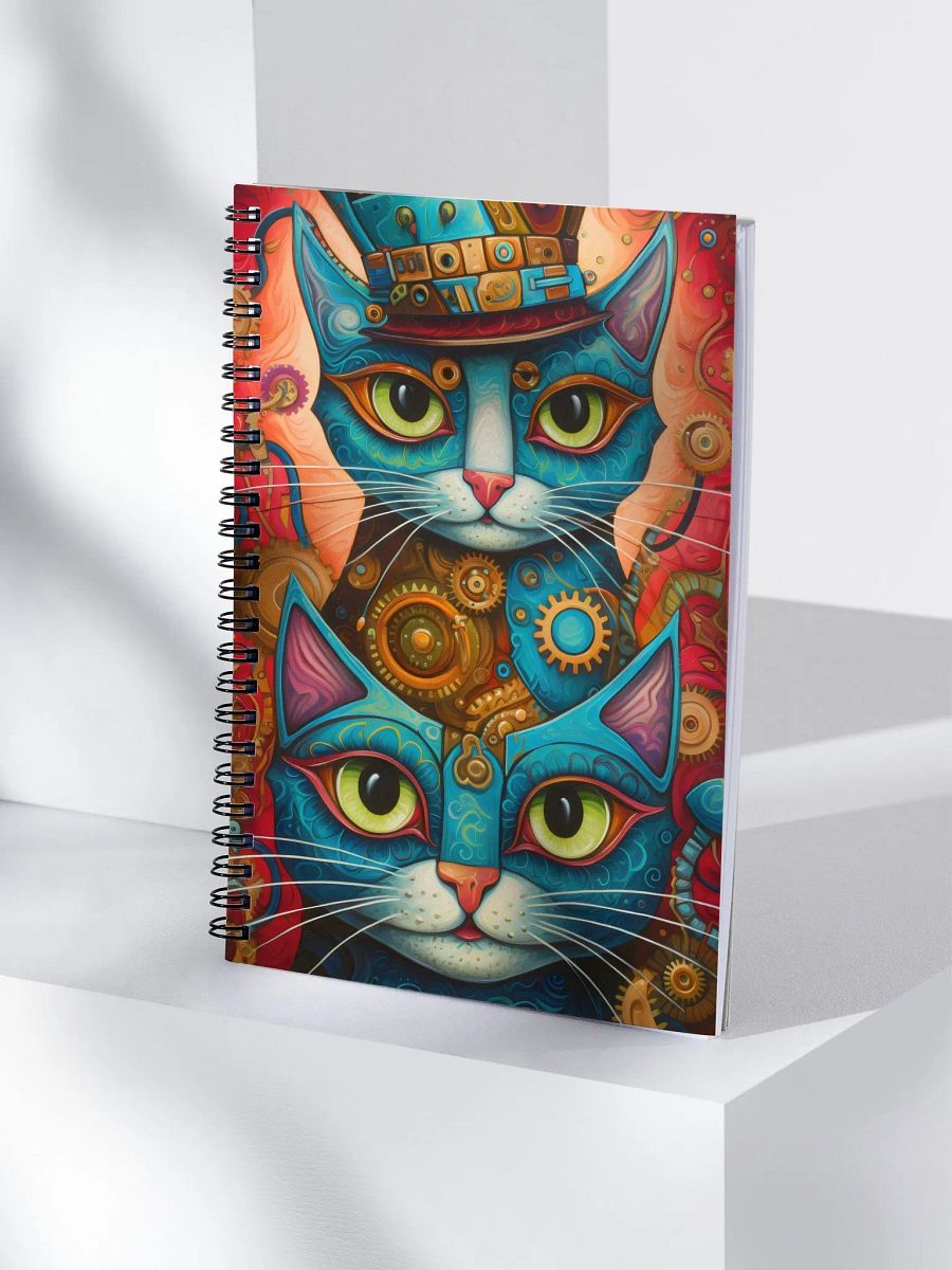 Steampunk Cats Spiral Notebook product image (4)