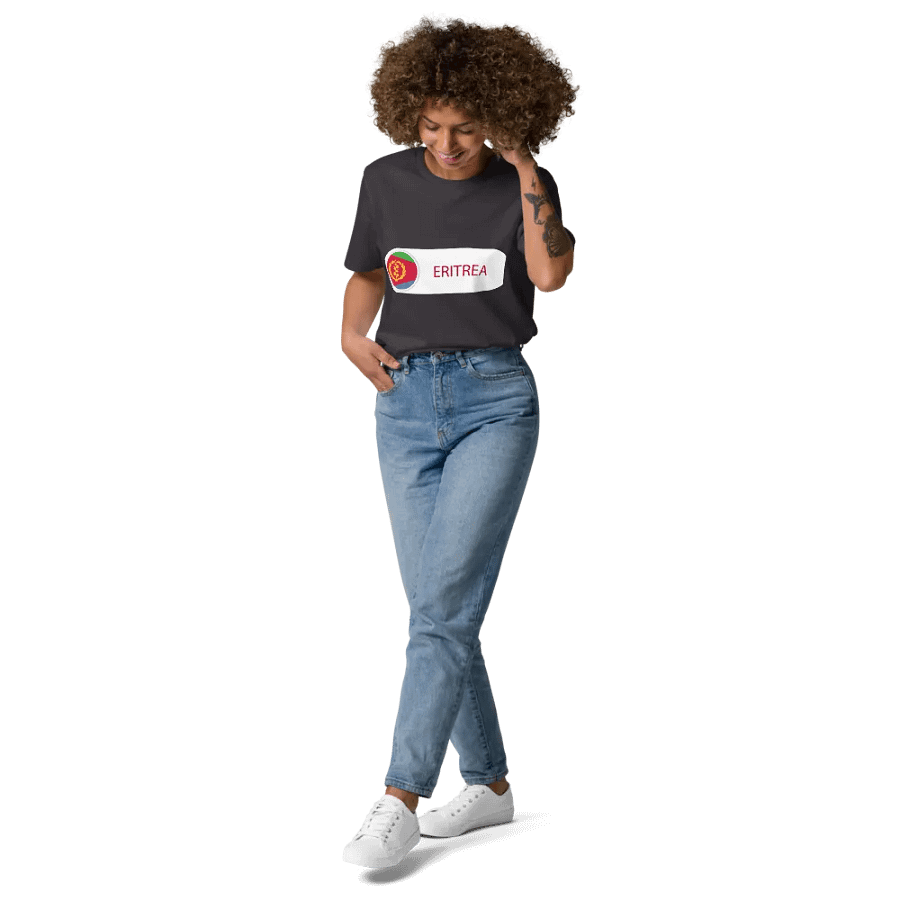 Eritrea Flag Emblem Organic Tee product image (143)