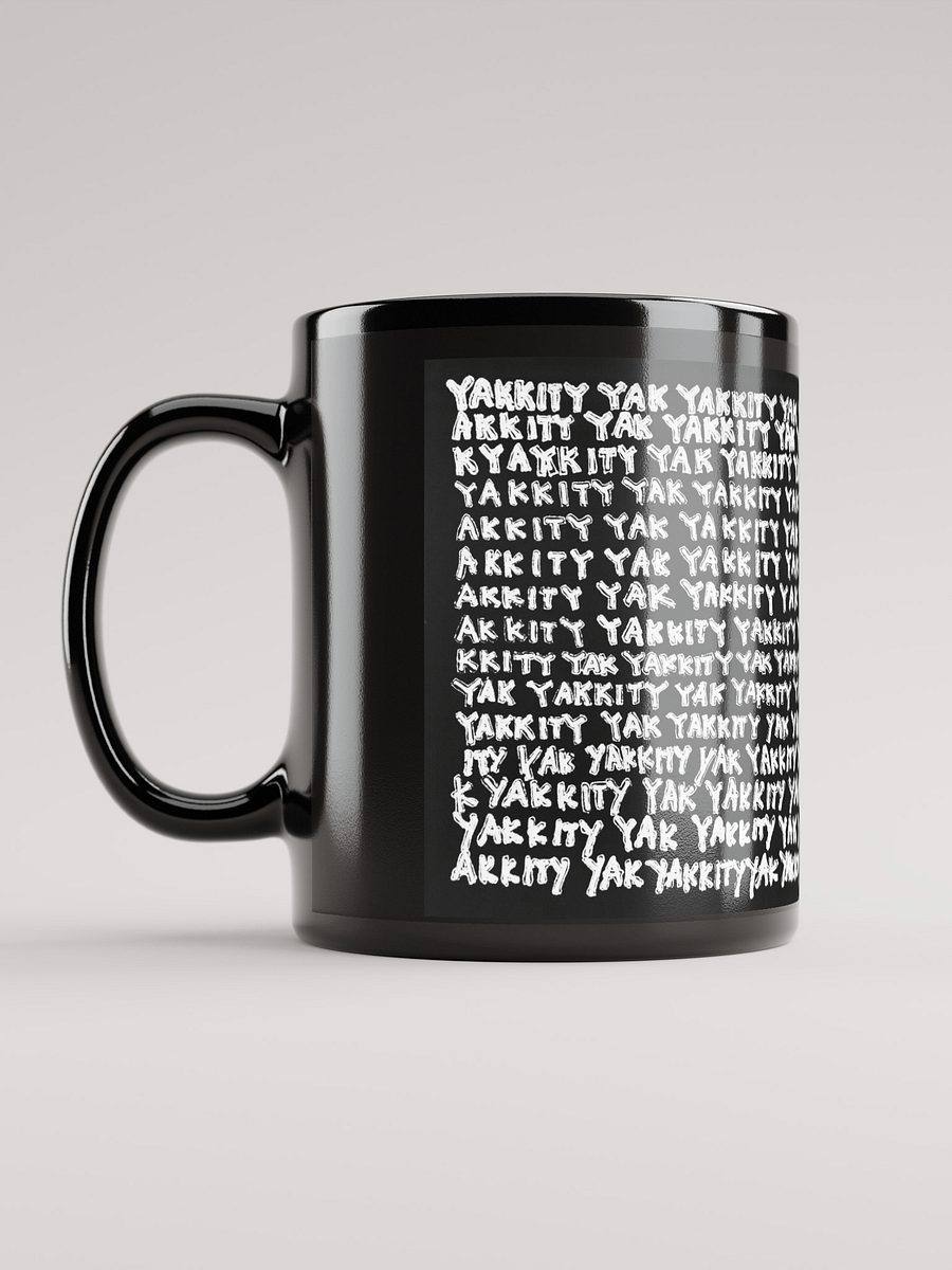 Yakkity Yak black glossy mug product image (6)