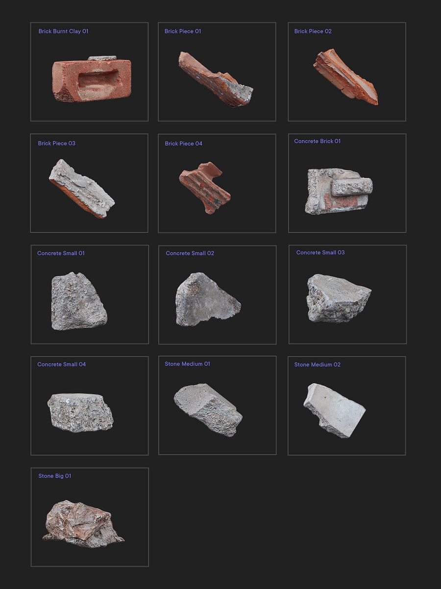 Debris Collection I - 3D Scan product image (5)