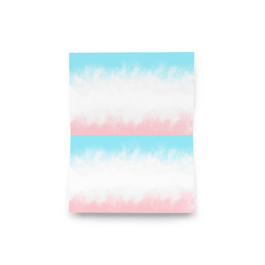 LGBTQIAP2S+ 2025, Trans Flower with Symbol, Greeting Card product image (7)