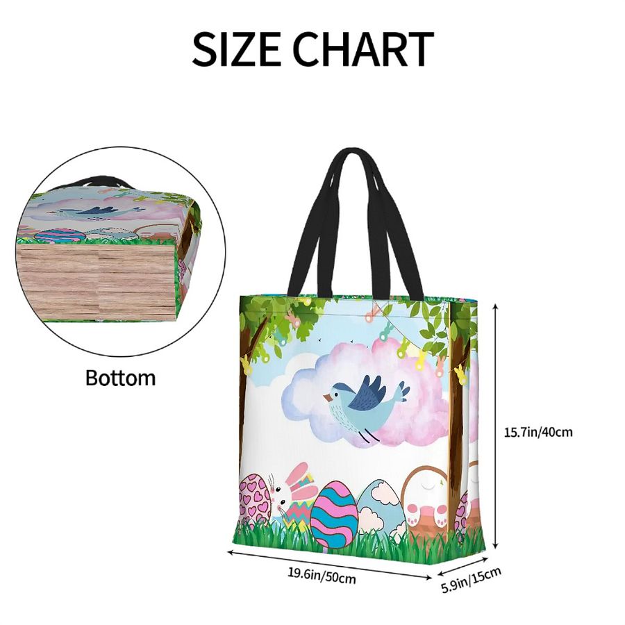 Easter Bag (Reusable tote bag) #Easterbasketalternative#Easteregghunt product image (12)