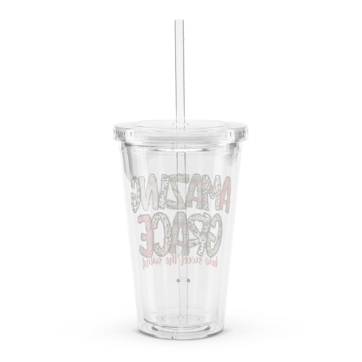 Amazing Grace - Double Wall Clear Plastic Tumbler product image (2)