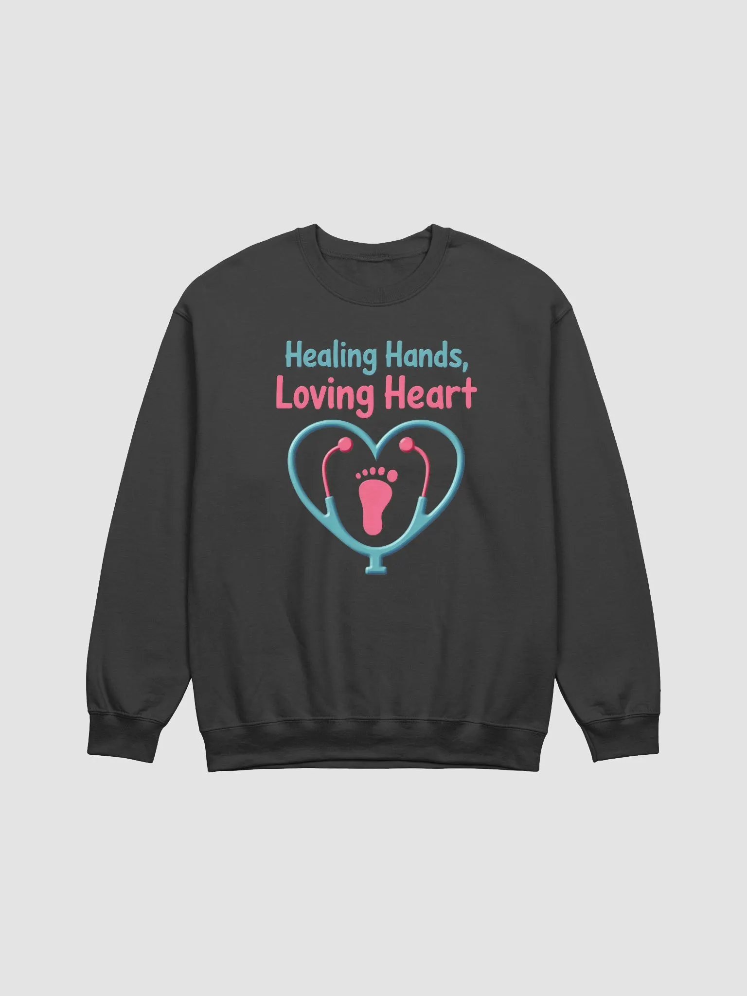Healing Hands, Loving Heart Crewneck Sweatshirt product image (2)