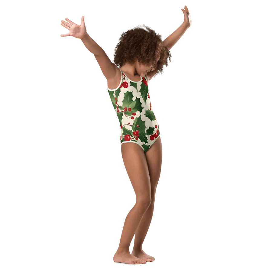 Festive Holly Kids Swimsuit product image (1)