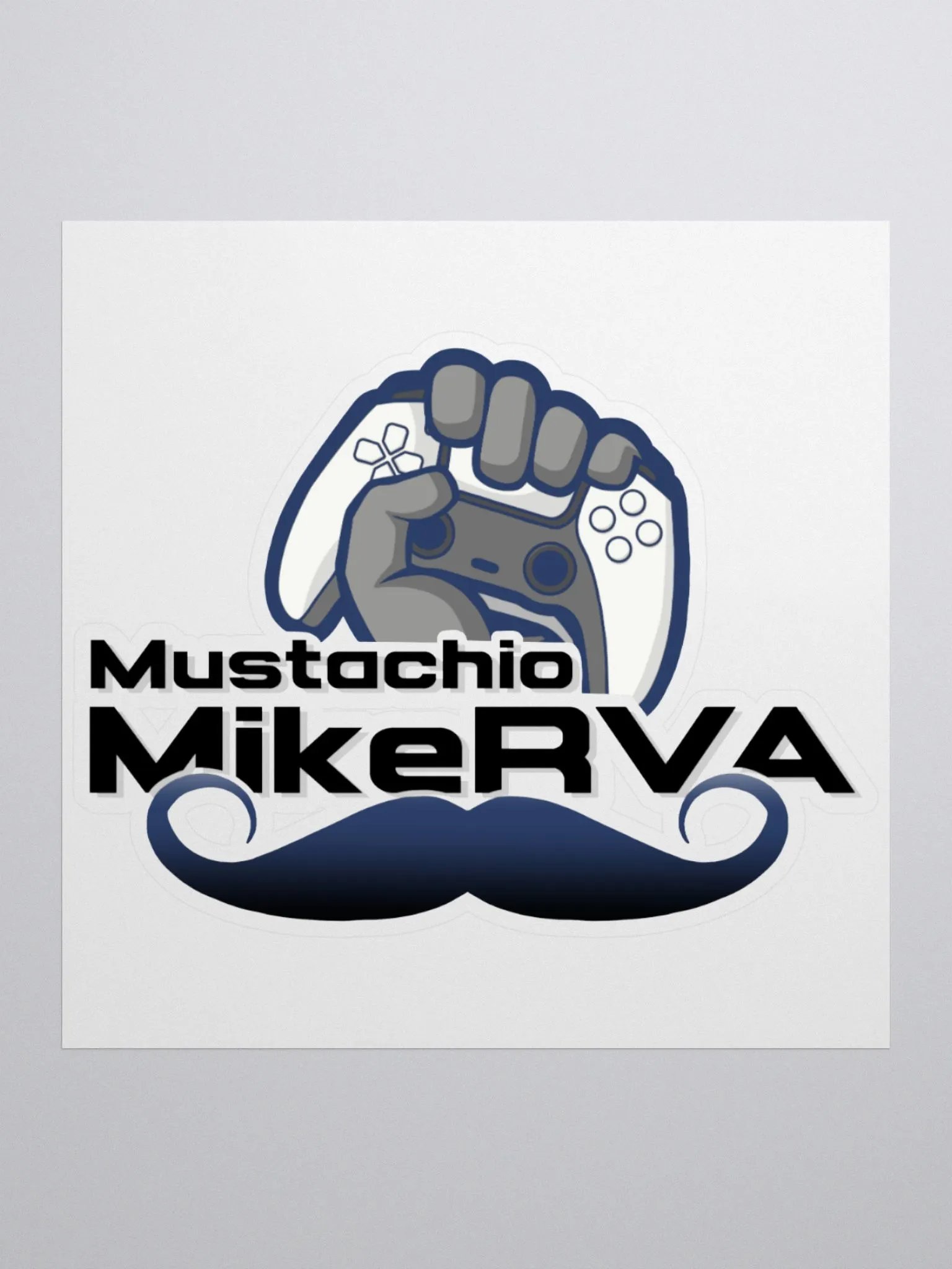 3x3 MustachioMikeRVA Sticker product image (1)