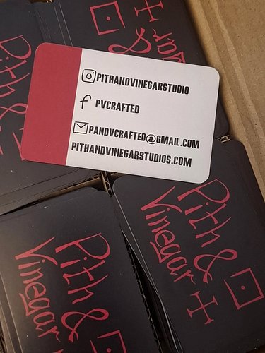 Gave out a load of business cards at UKGE: people really like knowing where to find handmade leather gear!

Just had a fresh ...