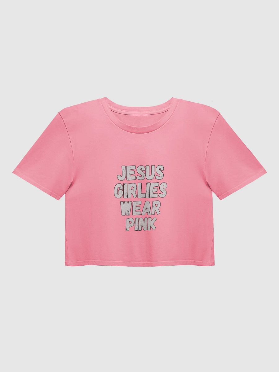 Jesus Girlies Wear Pink Crop Top product image (1)