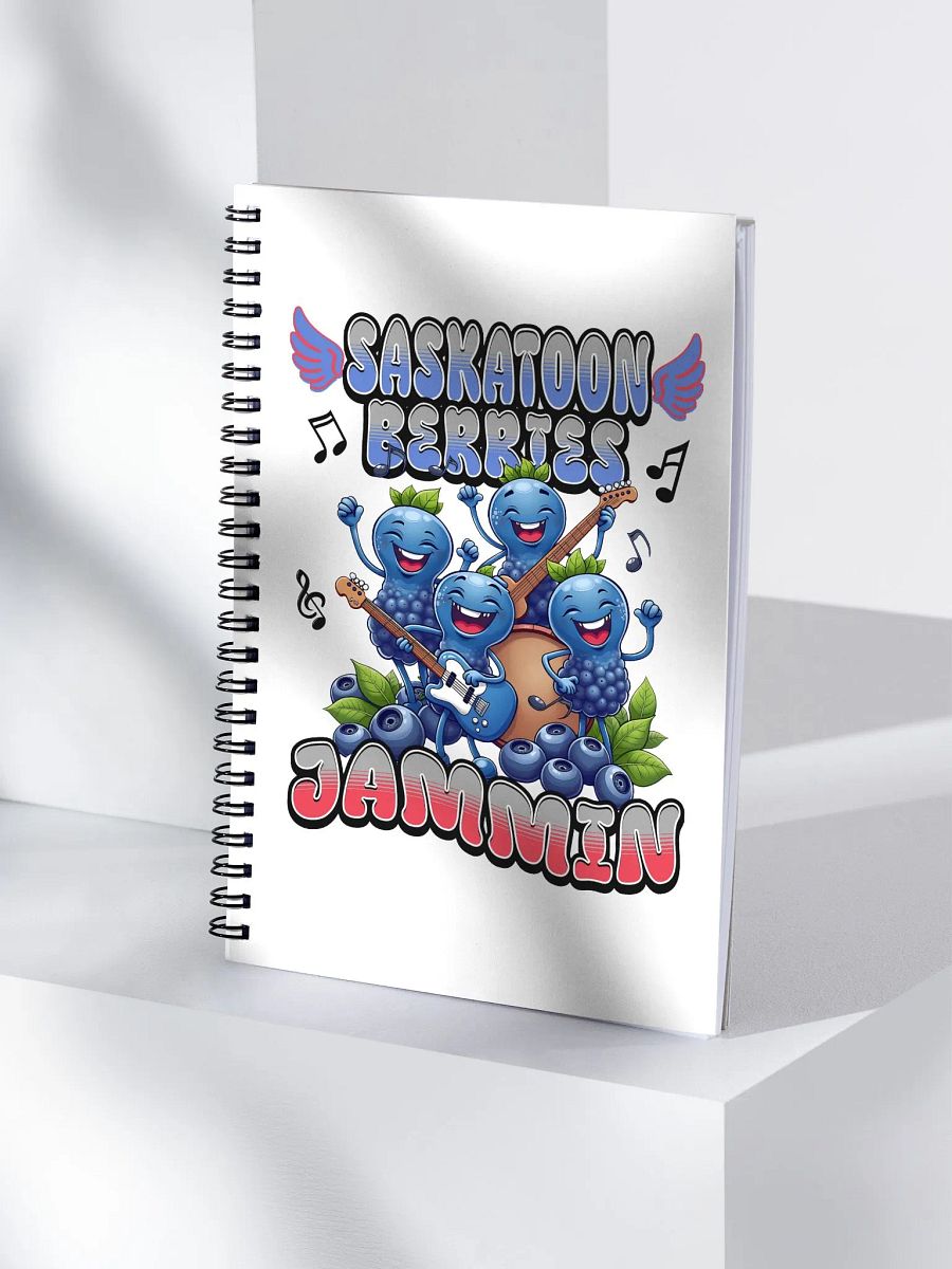 Saskatoon Berries Jammin Spiral Notebook product image (1)