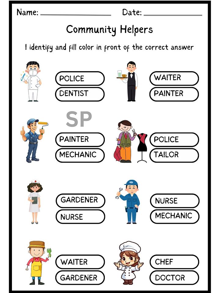 Community Helpers Worksheets Activities – Engaging Printables for Kids product image (2)