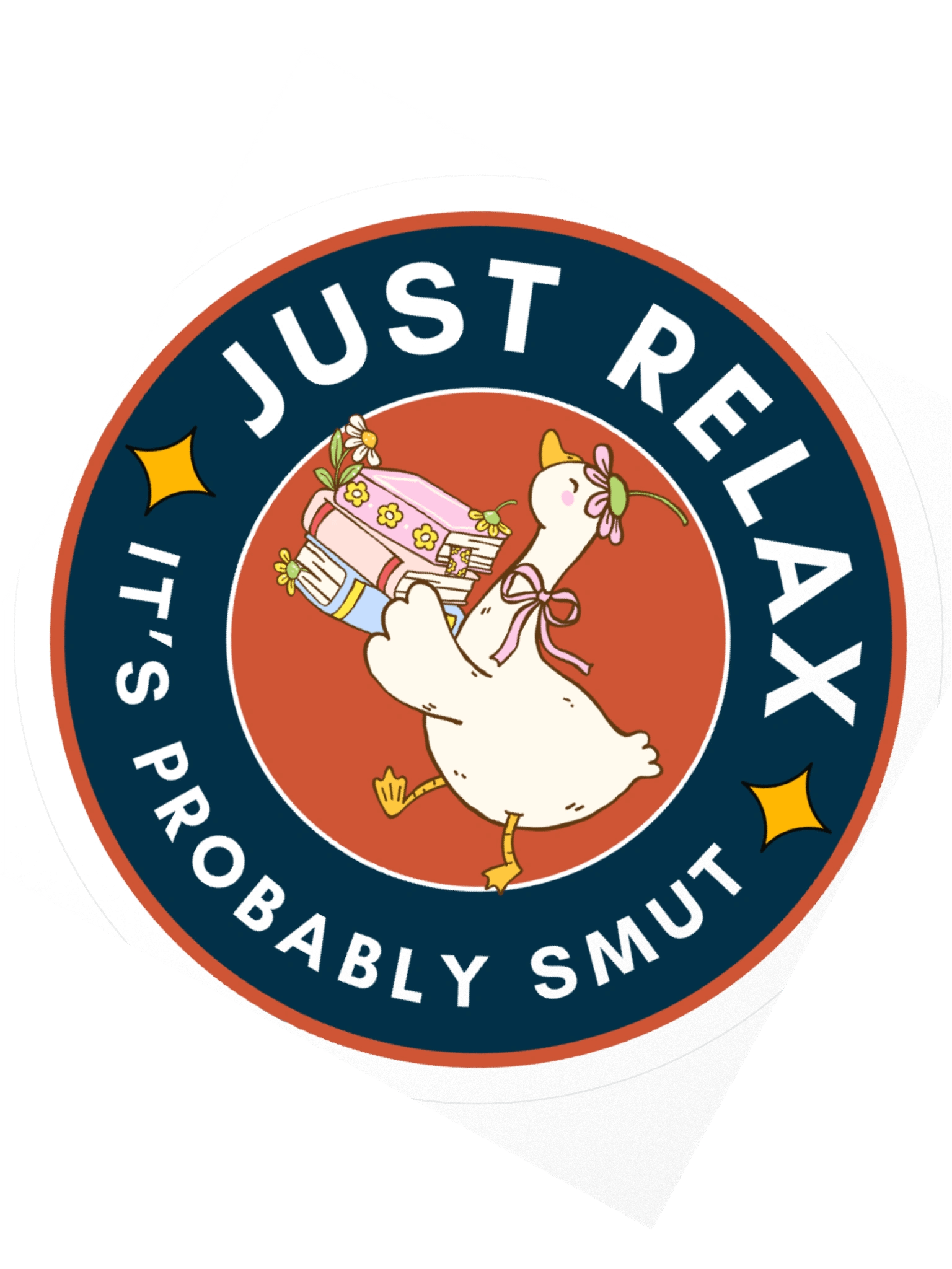 It's Probably Smut Kiss Cut Sticker (Flower Goose) product image (5)