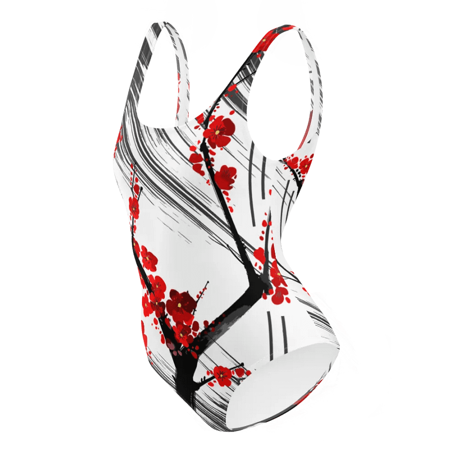 Sakura Blossom Burst - Swimsuit Black and White product image (11)