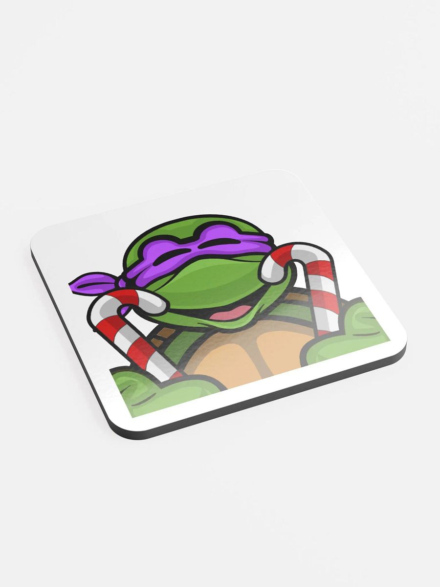Candy Cane Donny Glossed Cork Coaster product image (3)