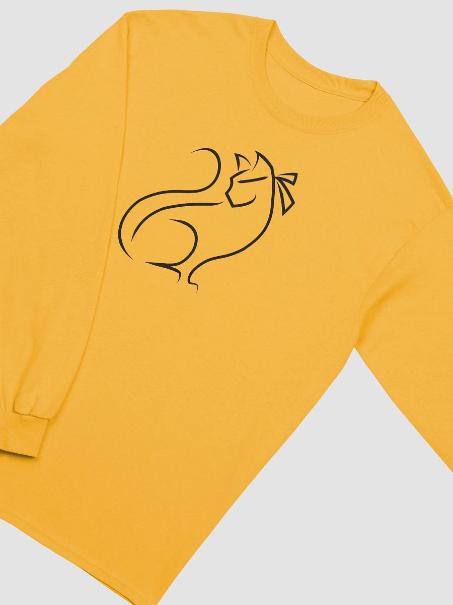 Ninja cat long sleeve (black logos) product image (16)