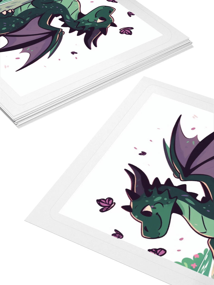 Whimsical Dragon Kiss Cut Stickers product image (7)