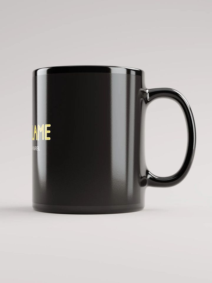 'Twin Flame' Black Glossy Mug product image (1)