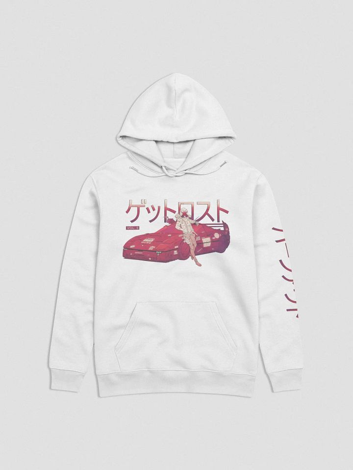 Retro Racer Hoodie (Cherry Variation, Vintage Print) product image (1)