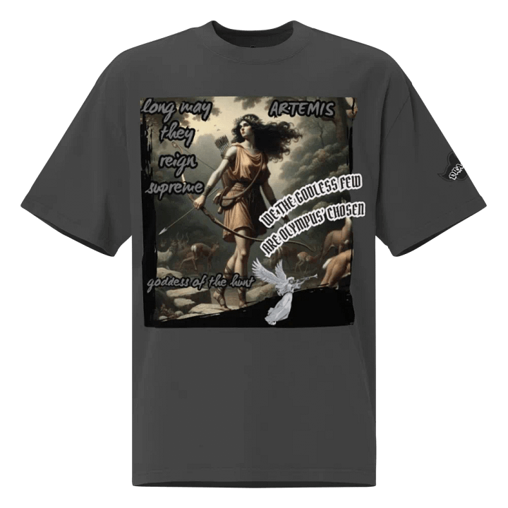the goddess of the hunt godless few oversized tee product image (1)
