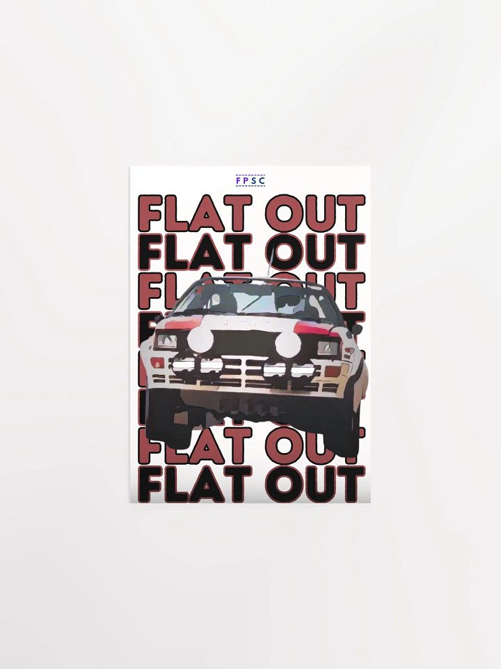 "Flat Out" Rally Poster product image (2)