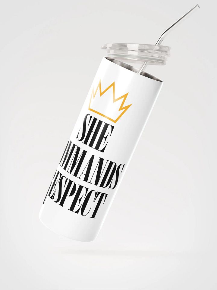 She Commands Respect Stainless Steel Tumbler product image (2)